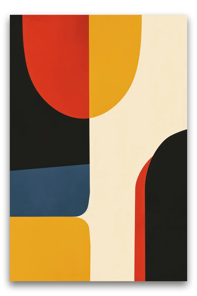 Close-up of an abstract painting or graphic design wall art